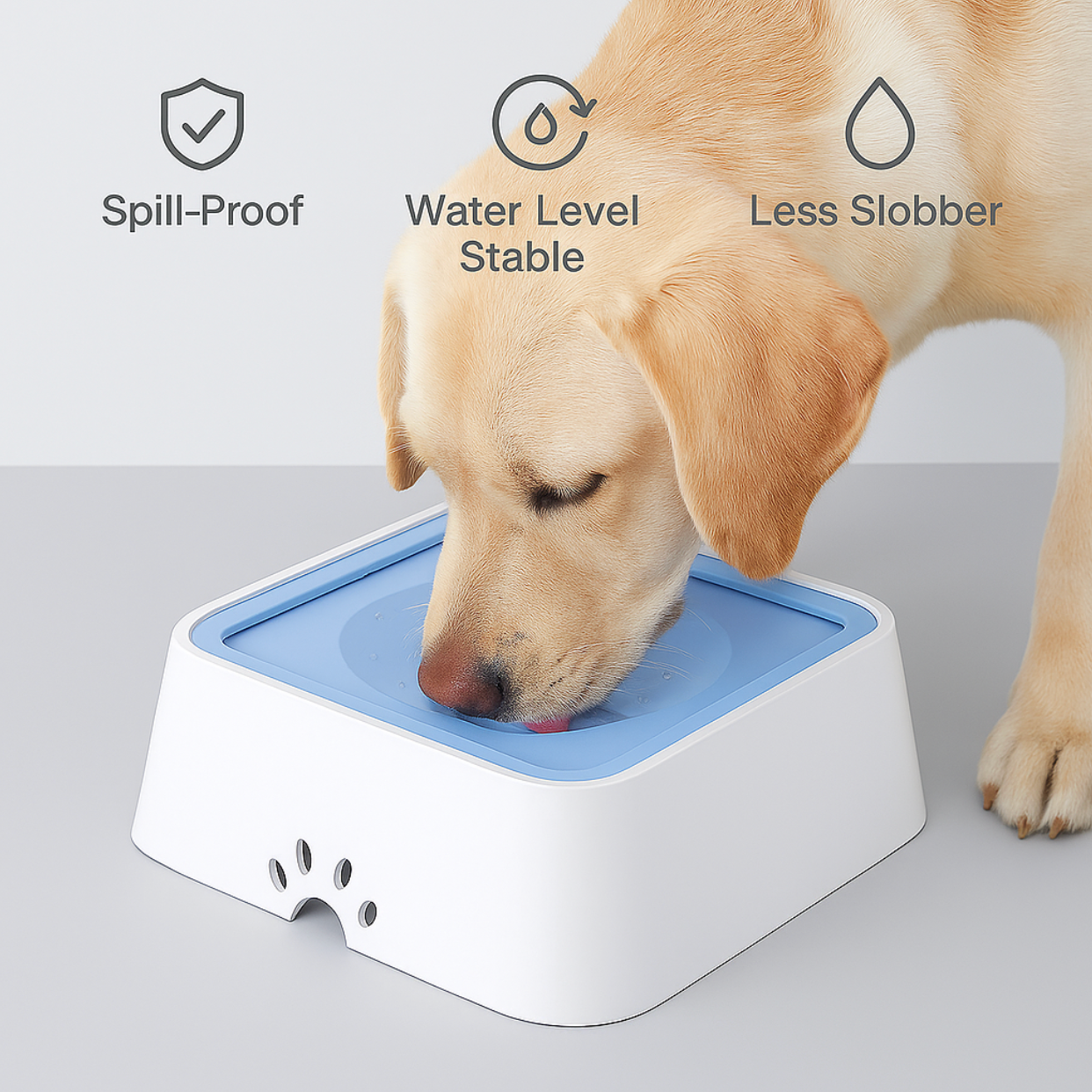 Brizae - SipSafe Water Bowl (Blue)